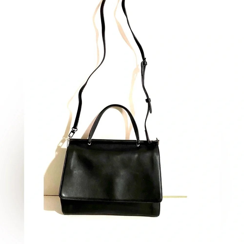 Coach vintage black leather crossbody handbag - Picture 8 of 10